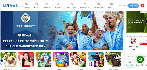 Nhà cái cá cược bóng đá online 8xBet được nhiều cược thủ Việt Nam tin cậy