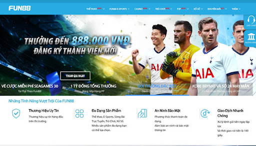 Nhà cái Fun88 - Nhà tài trợ chính thức của các CLB bóng đá lớn nhất hành tinh