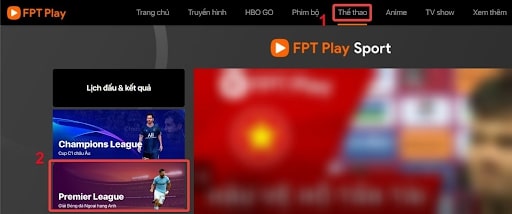 Ứng dụng xem bóng đá FPT Play